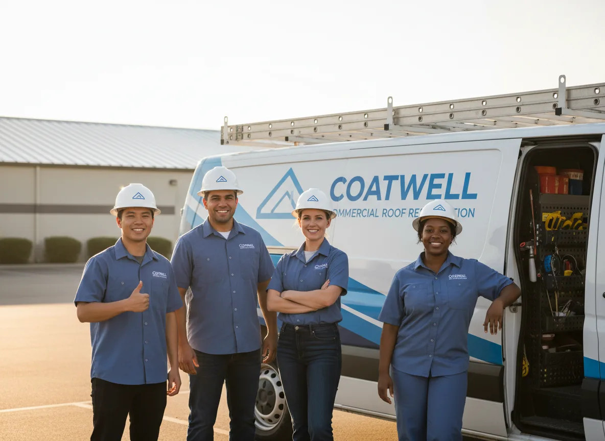 Commercial roof coating company in Midland, OR
